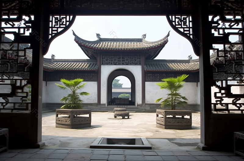 绍兴鲁迅故居园林院落摄影图,高清,摄影图,摄影图片,图片大全,摄影图免费下载